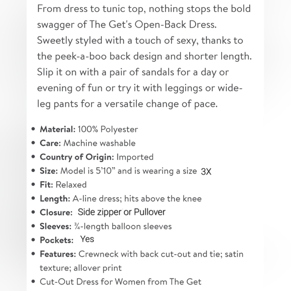 🔥NWT The Get 4X Open Back Mini Dress - Picture 13 of 13